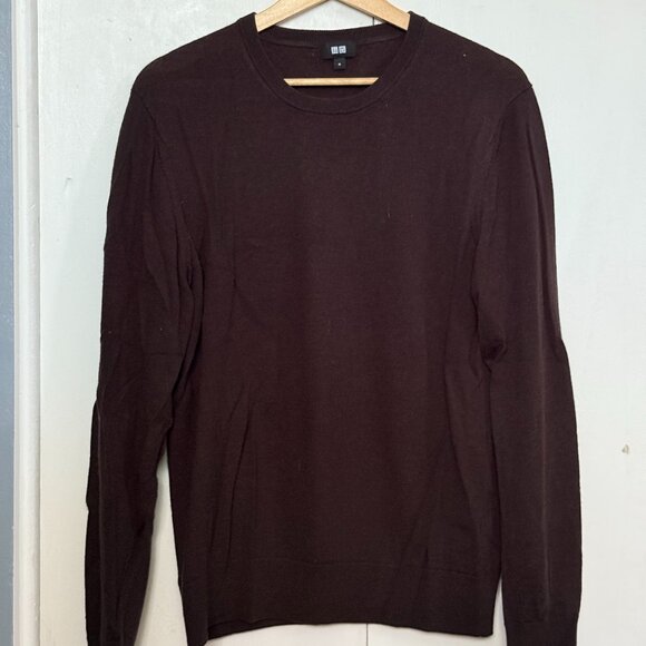 Uniqlo Crewneck Sweater, Dark Brown - Picture 1 of 3